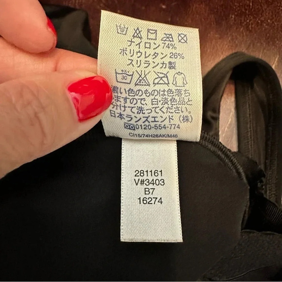 Lands’ End One Piece Black Swimsuit - Picture 5 of 5